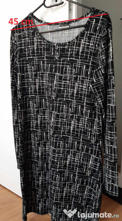 Rochie alb-negru dama - produs nou