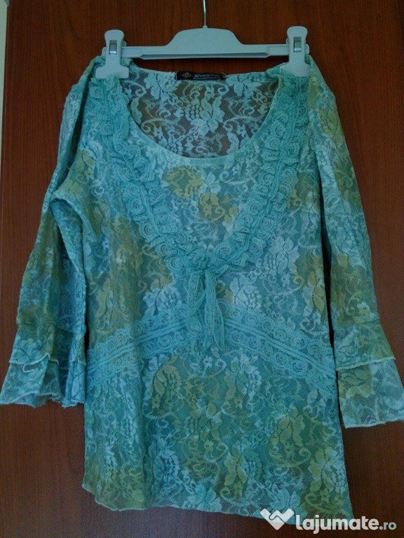 Bluza dama vernil maneca 3 4 (M)