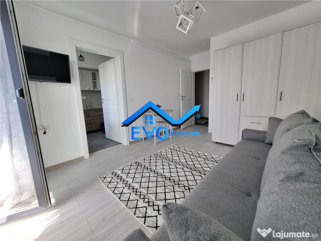 Apartament 1 camera, mobilat complet, bloc nou, capat Cug