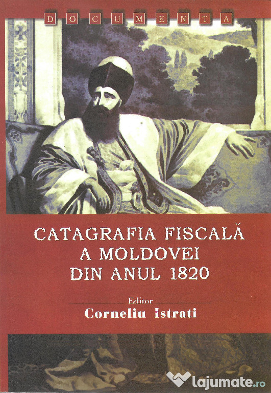 Carte istorie fanarioti Catagrafia Moldovei din 1820