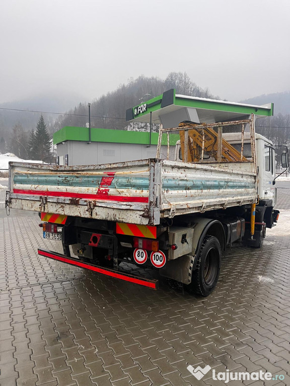 Camion man basculabil cu macara