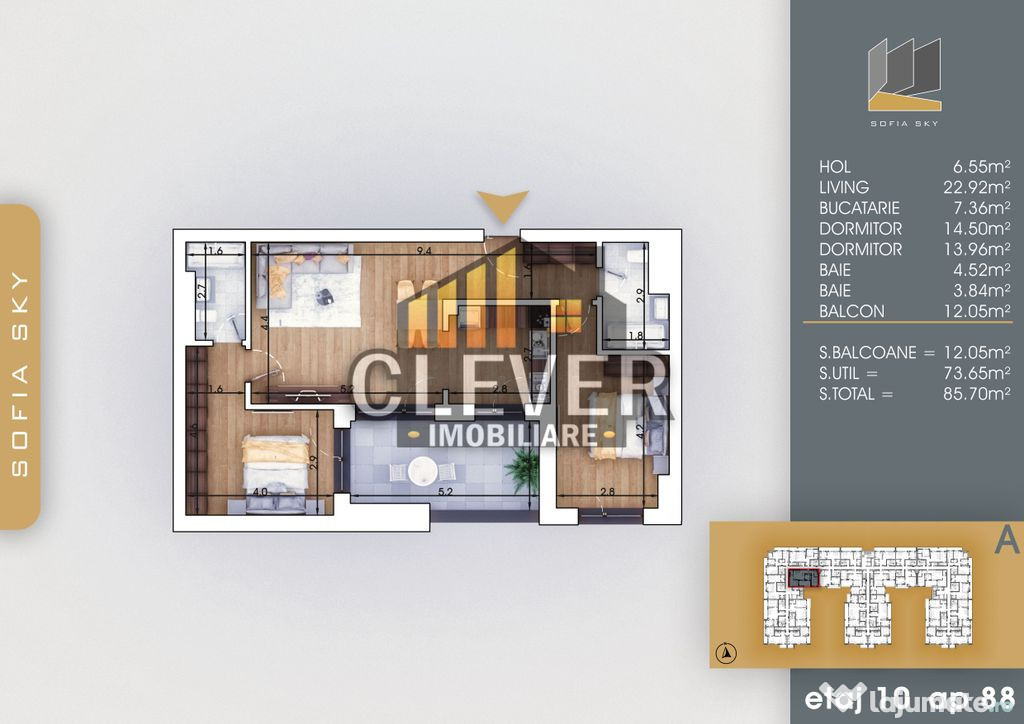 PROMO Apartament Premium 3 Camere 7 min. Metrou N. Teclu
