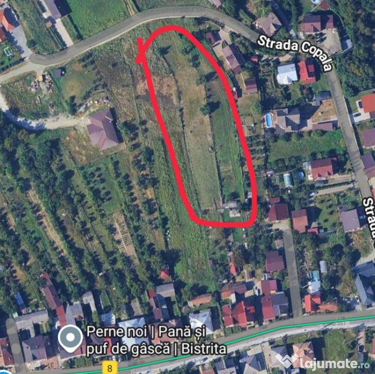 Teren intravilan in Bistrița 2000mp