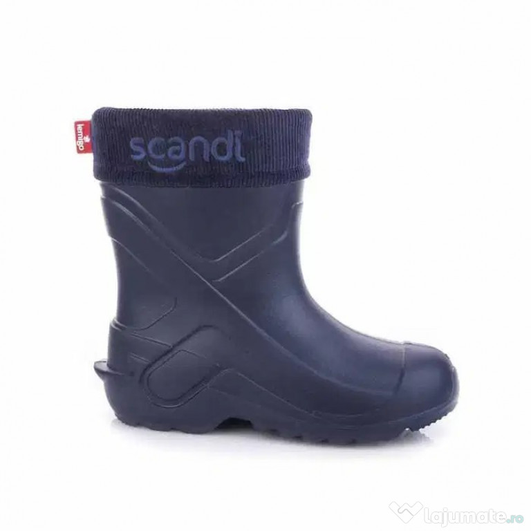 Cizme de ploaie pentru copii, Lemigo, Spuma EVA, Bleumarin, Marimea 37