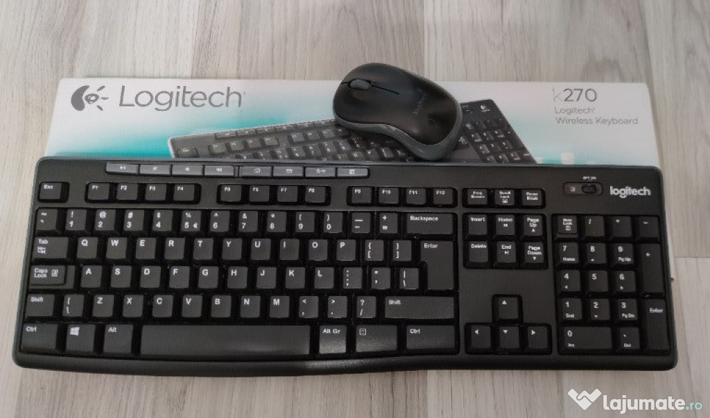 Kit Logitech Wireless Desktop MK270, tastatura + mouse