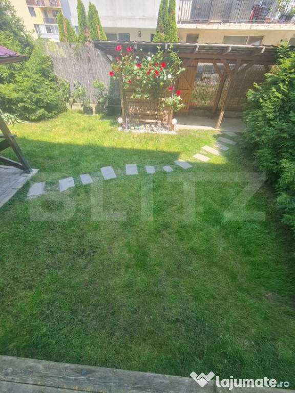 Apartament cu 3 camere, gradina de 120 mp, parcare inclusa i