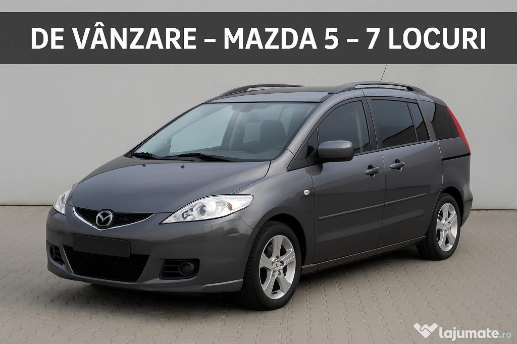 ???? Mazda 5 – 7 locuri – 2.0 Diesel – 143 CP – An 2007 – Preț: 2.600€