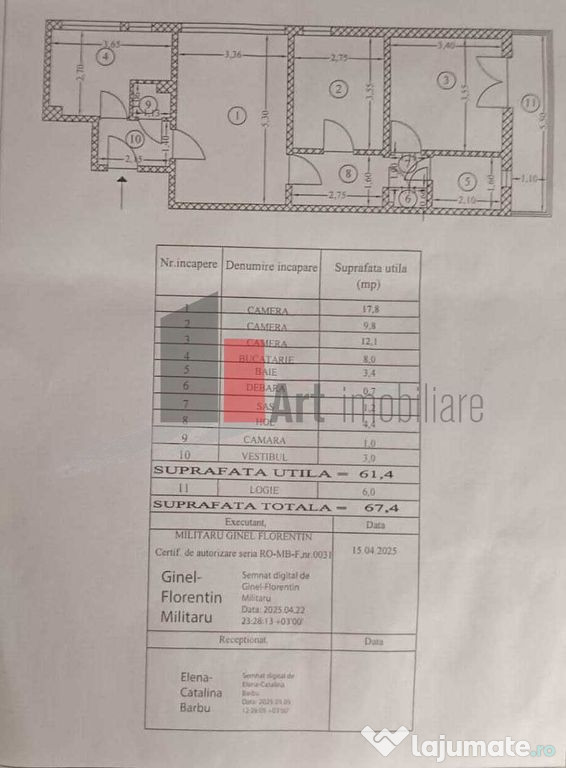 Vânzare apartament 3 camere Bd. Brâncoveanu - Turnu Mă...