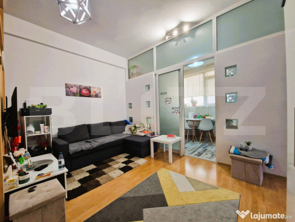 Apartament 2 camere, 43 mp + balcon, zona Penny