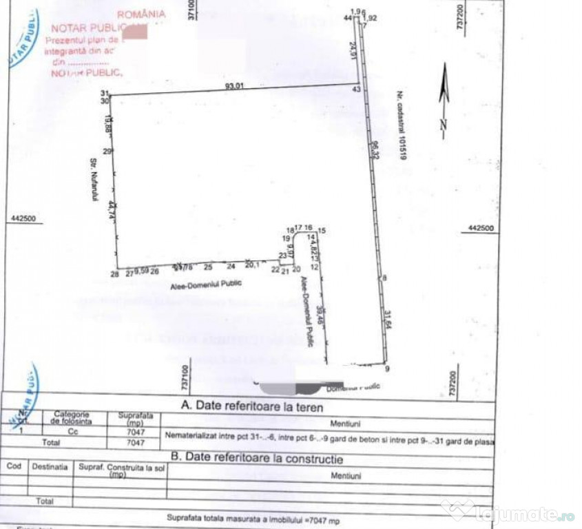 Teren in mijlocul orasului Galati IC Frimu 7047mp