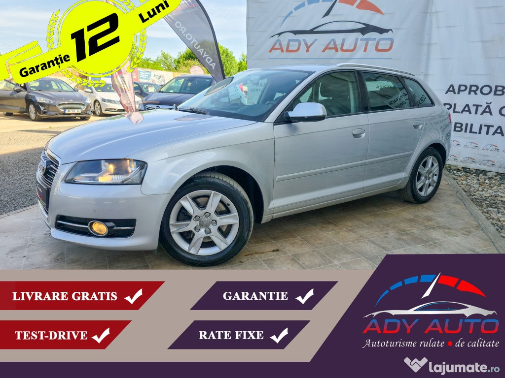 Audi A3 QUATTRO (4X4),Rate fixe. Garantie 12 luni Livrare gratis