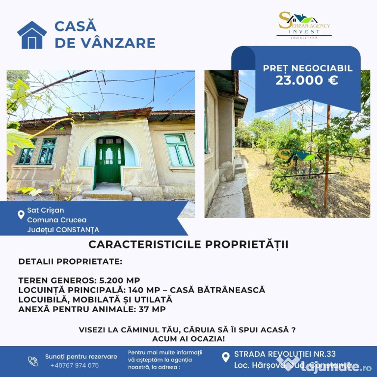 CASĂ TRADIȚIONALĂ DIN CHIRPICI – SAT CRIȘAN, COMUNA CRUCEA