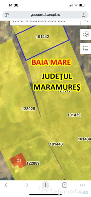 Teren Baia Mare 756 Mp str. viilor