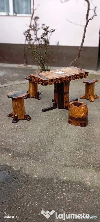 Set rustic din stejar