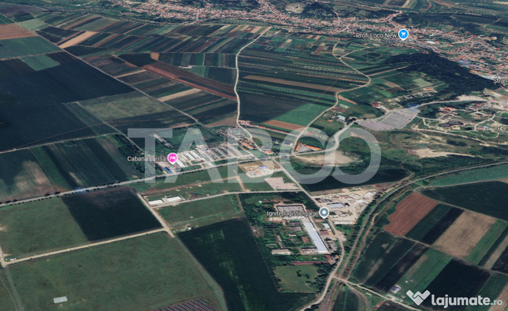 Teren de vanzare 1722 mp zona industriala constructie hala O