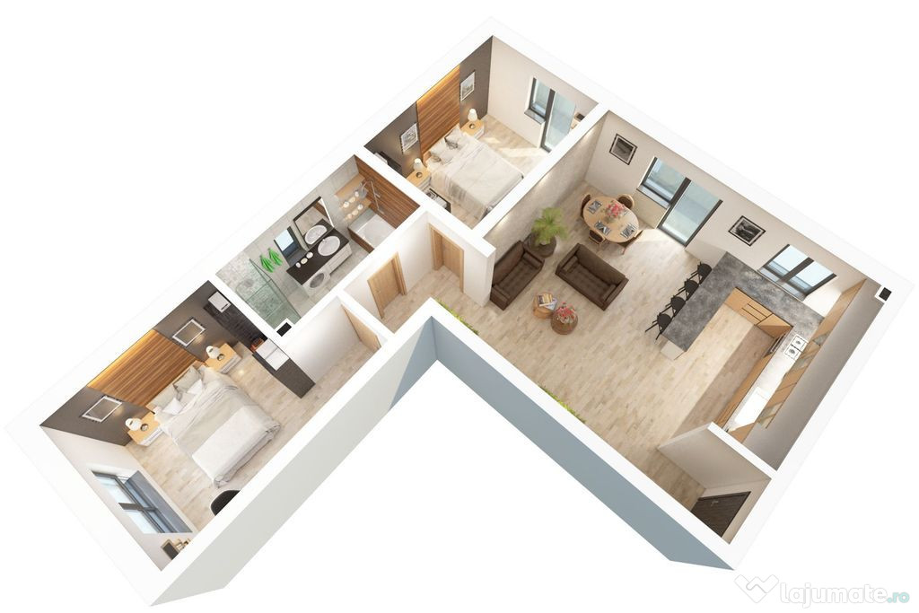 Apartament 3 camere 70 mp, balcon, zona Doamna Stanca Com...