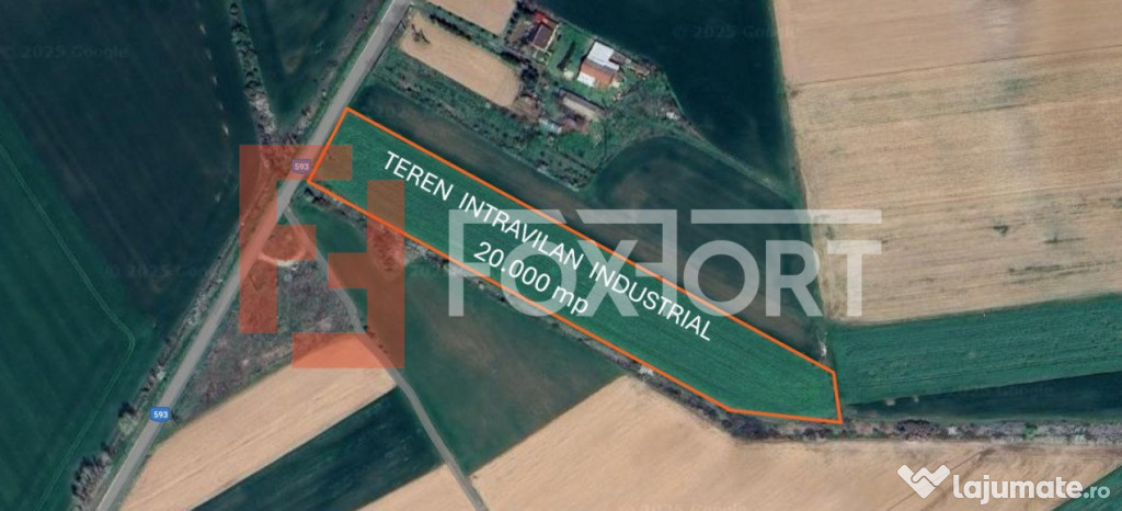 Teren intravilan de 20.000 mp, front de 52 ml, zona Sag