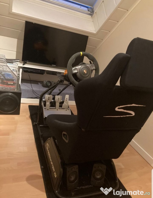 Scaun de curse Speedmaster V2 cu volan Fanatec Club Sport GT3 RS