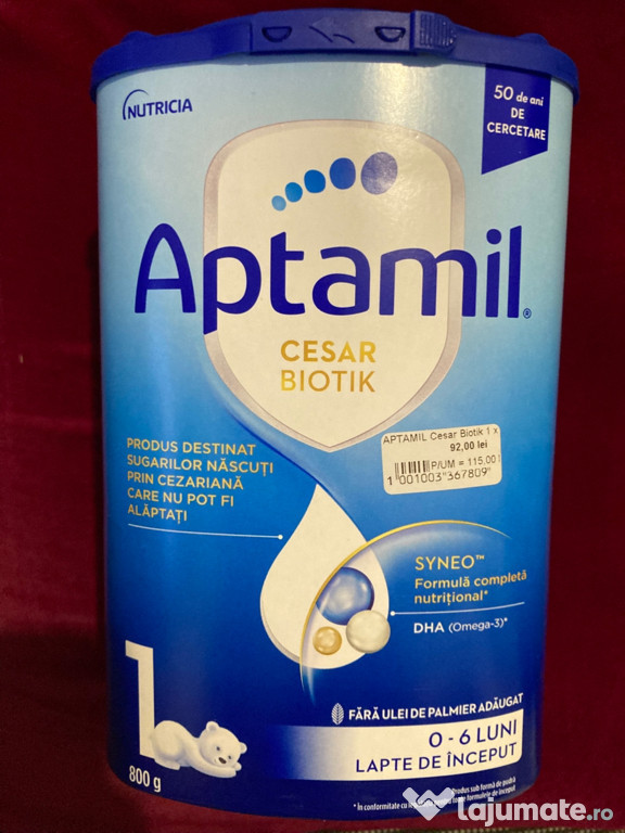 Aptamil 1 Cesarbiotik, 800g, exp 08/25