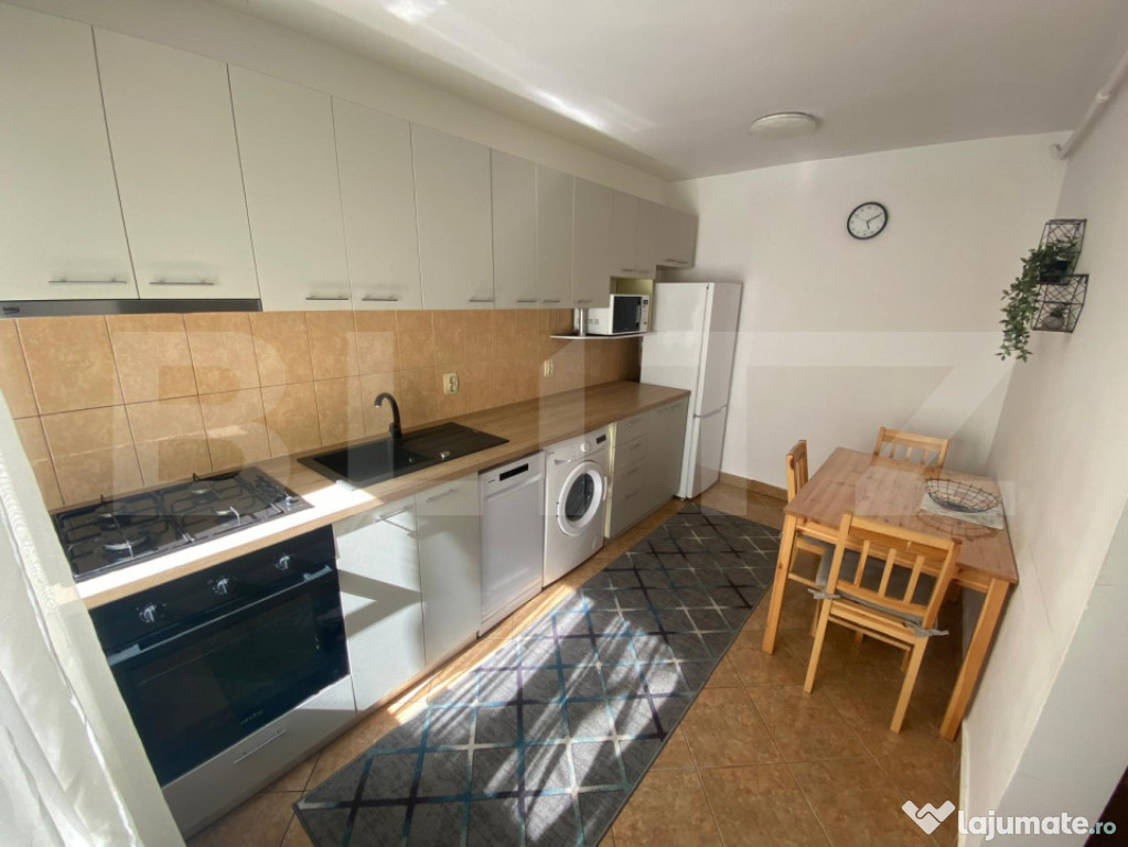 Apartament 3 camere, 53 mp, balcon, la cheie, In Manastur