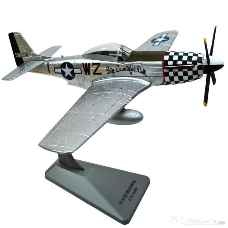 Macheta avion metalica P-51 Mustang 1:72 Col. John Landers 78th FG
