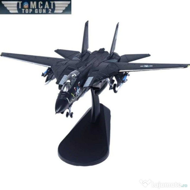 Macheta avion metalica Grumman F-14A VF-4 Tomcat Top Gun 1:100 19,5cm