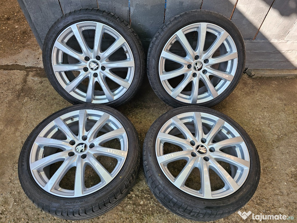 Vand jante Skoda R18 cu anvelope vara 225 40 R18