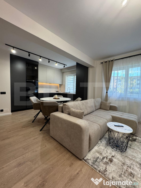 Apartament mobilat si utilat, totul nou, parcare subterana,