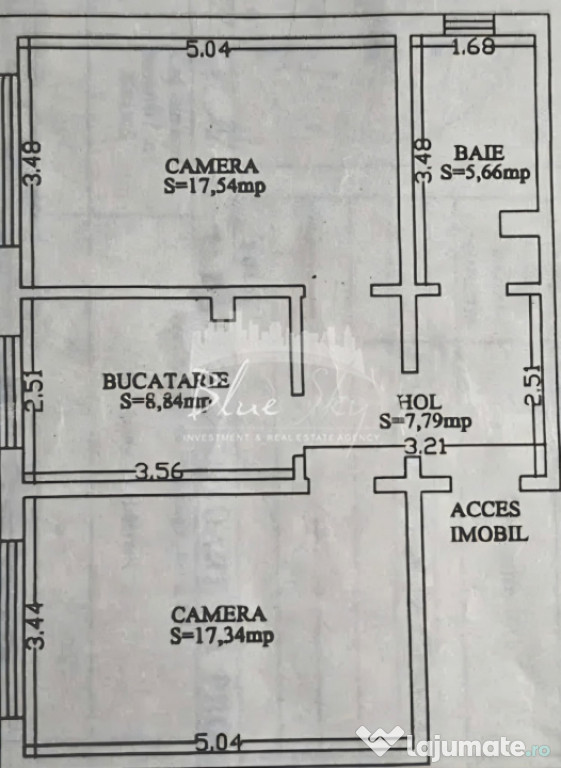 Apartament 2 camere, situat in Zona Casa de Cultura