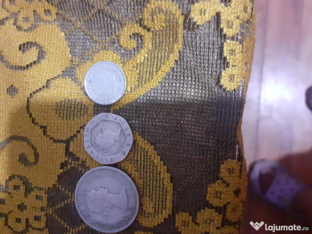 Monede vechi cu regina Elisabeta 2