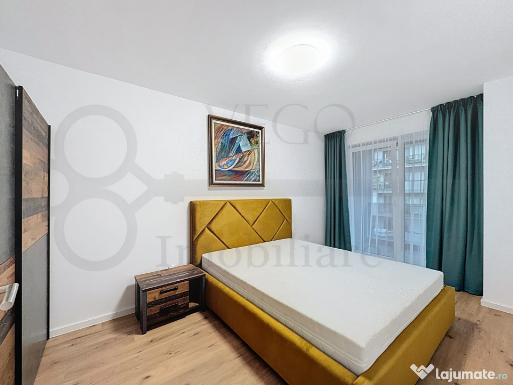 2 camere, 57 mp, garaj subteran, 2 balcoane, zona Iulius Mal