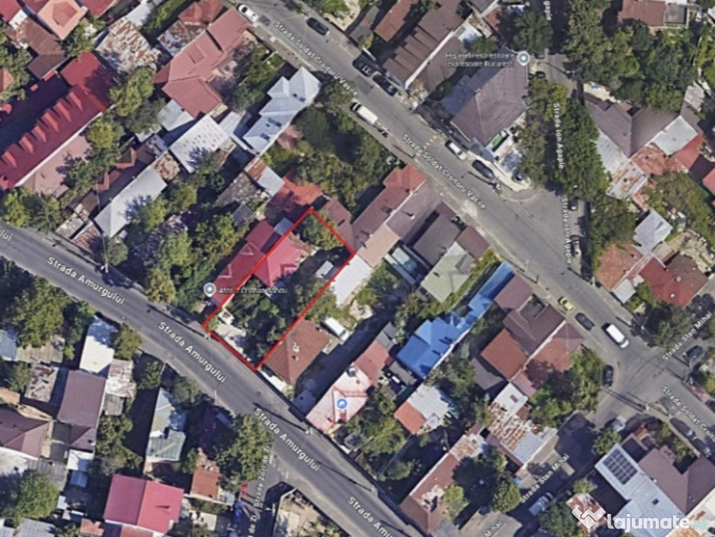 De vânzare Teren 458mp + Casa Amurgului Rahova