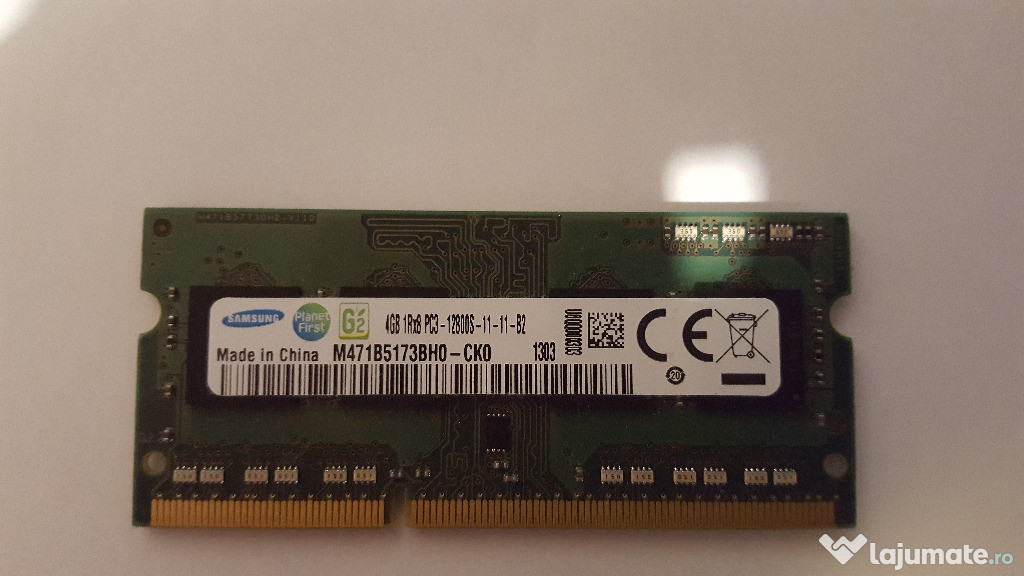 Memorie Laptop Samsung DDR3 4GB SO-DIMM 1600Mhz MTs M471B5173BH0-CK0