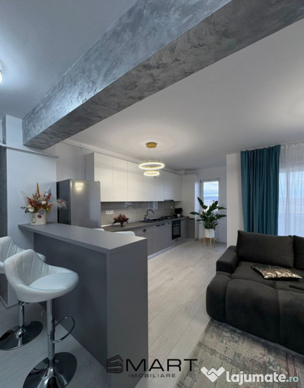 Apartament 3 camere decomandat – complet utilat și mobila
