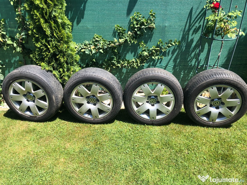 Jante originale din aluminiu R16 VW + anvelope Bridgestone Runflat – 1
