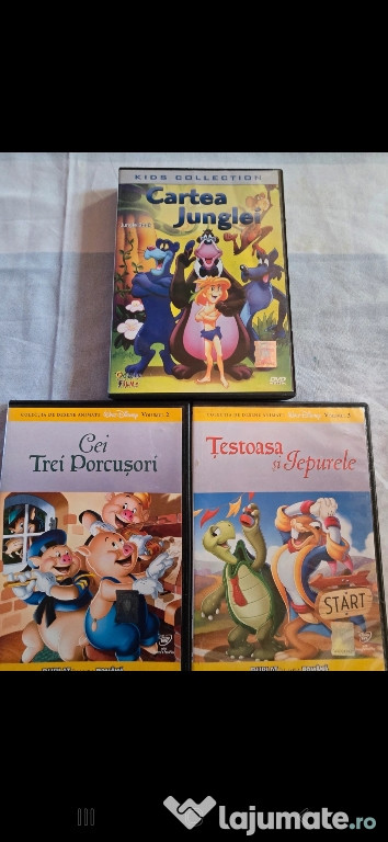 3 DVD- uri animatie pt.copii