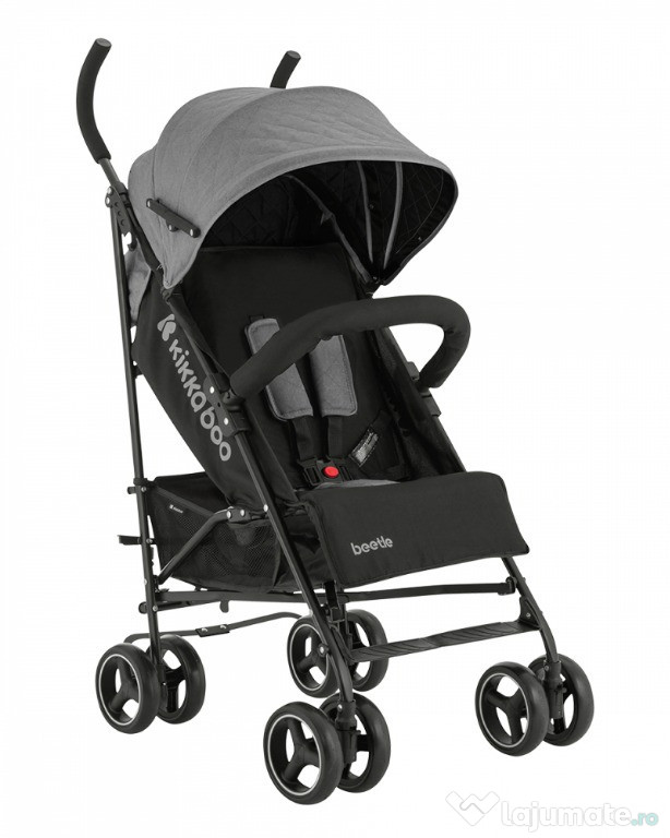Carucior sport pentru copii KikkaBoo Beetle Grey cu Spatar reglabil