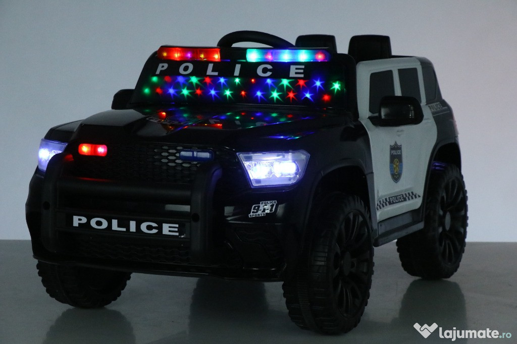 Masinuta electrica de politie Kinderauto BJNA911 4x 30W 12V 7Ah
