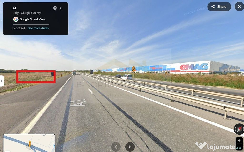 Teren intravilan 1 ha – Ciorogârla, deschidere direct?...