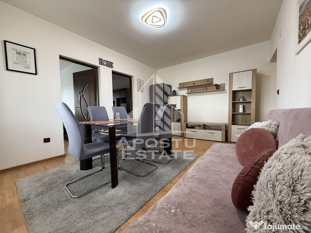 Apartament cu 3 camere, centrala proprie, zona Soarelui