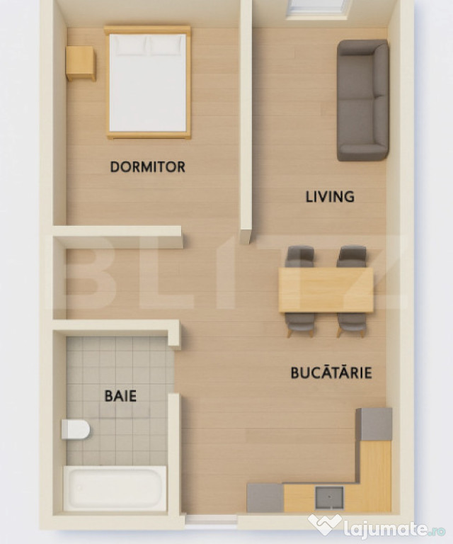 Apartament 2 camere - Lunca Cetatuii