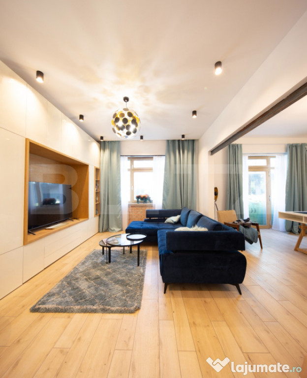 Apartament cu personalitate, tavan înalt și terasă – zo