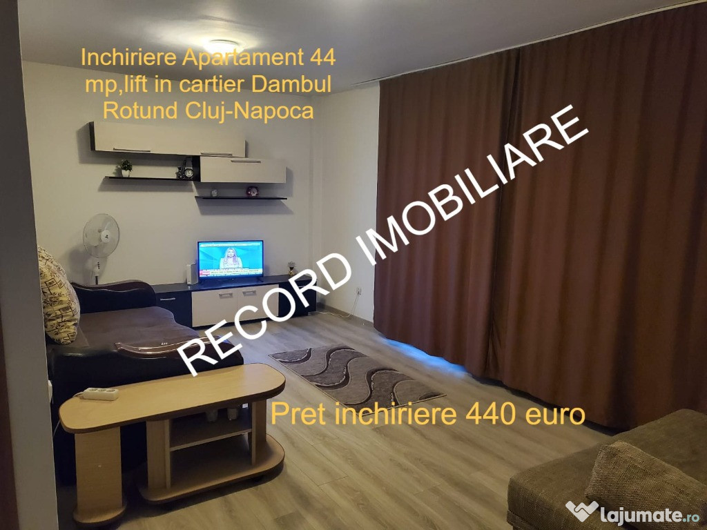 Inchiriere ocupare imediata 44 mp cartier Dambul Rotund,et.5/7,lift