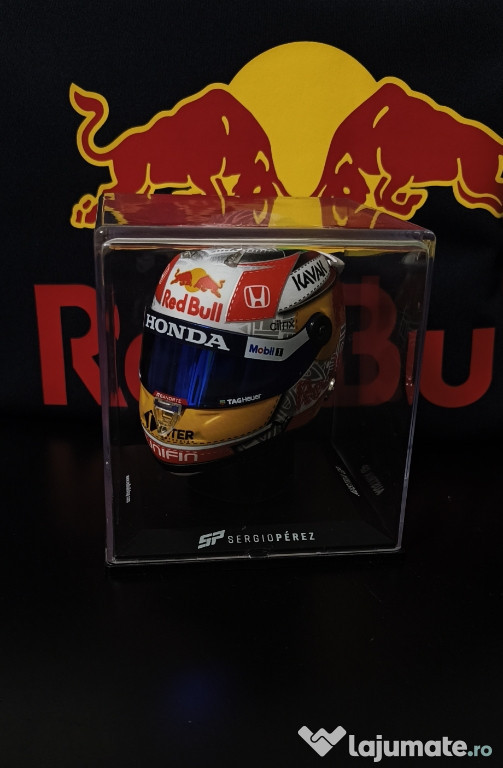 Sergio Pérez Mini Cască 1:2 – Austria GP 2021, colecție