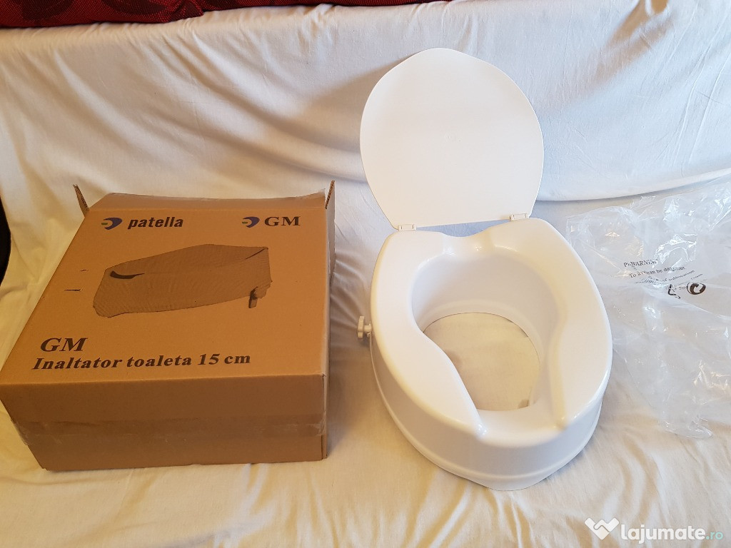 Inaltator toaleta cu capac inalt de 15 cm reglabil max 130 kg