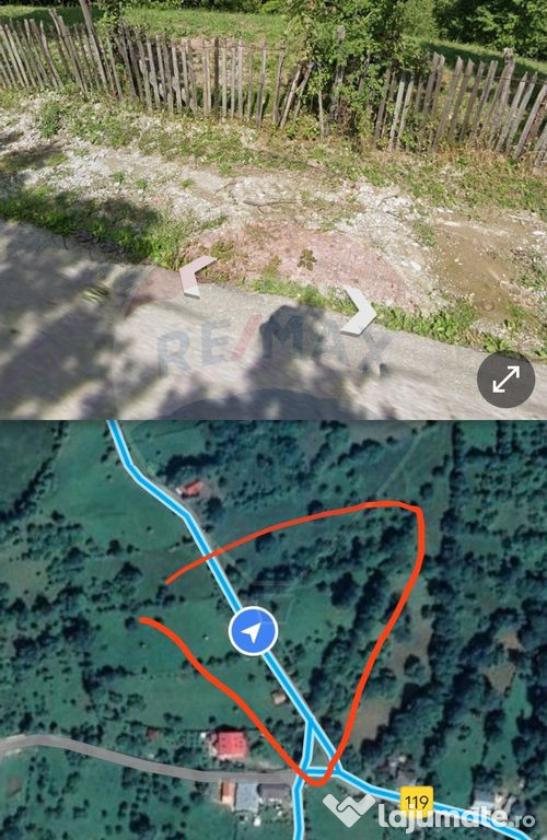 Teren vedere panoramica la munte in Comarnic/Ghiosesti