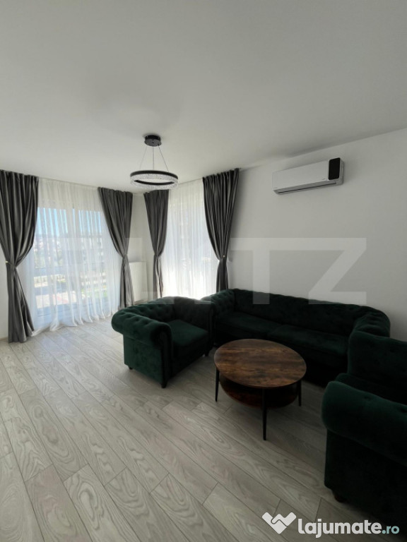 Apartament cu 2 camere mobilat premium, parcare inclusă –