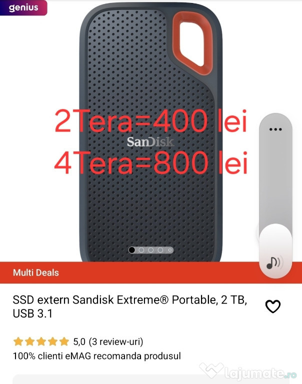 Vând SSD profesional