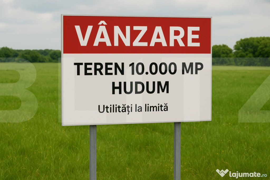 Teren cu potențial major de dezvoltare – 10.000 mp Hudum