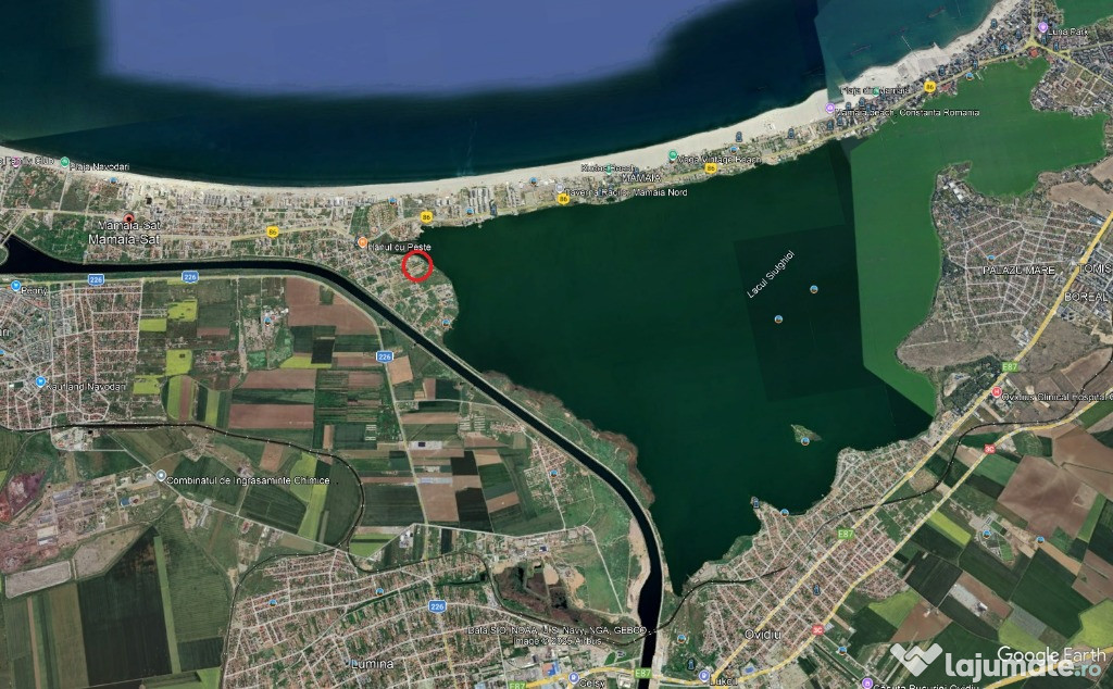 Teren de vanzare in Mamaia Sat malul lacului Siutghiol